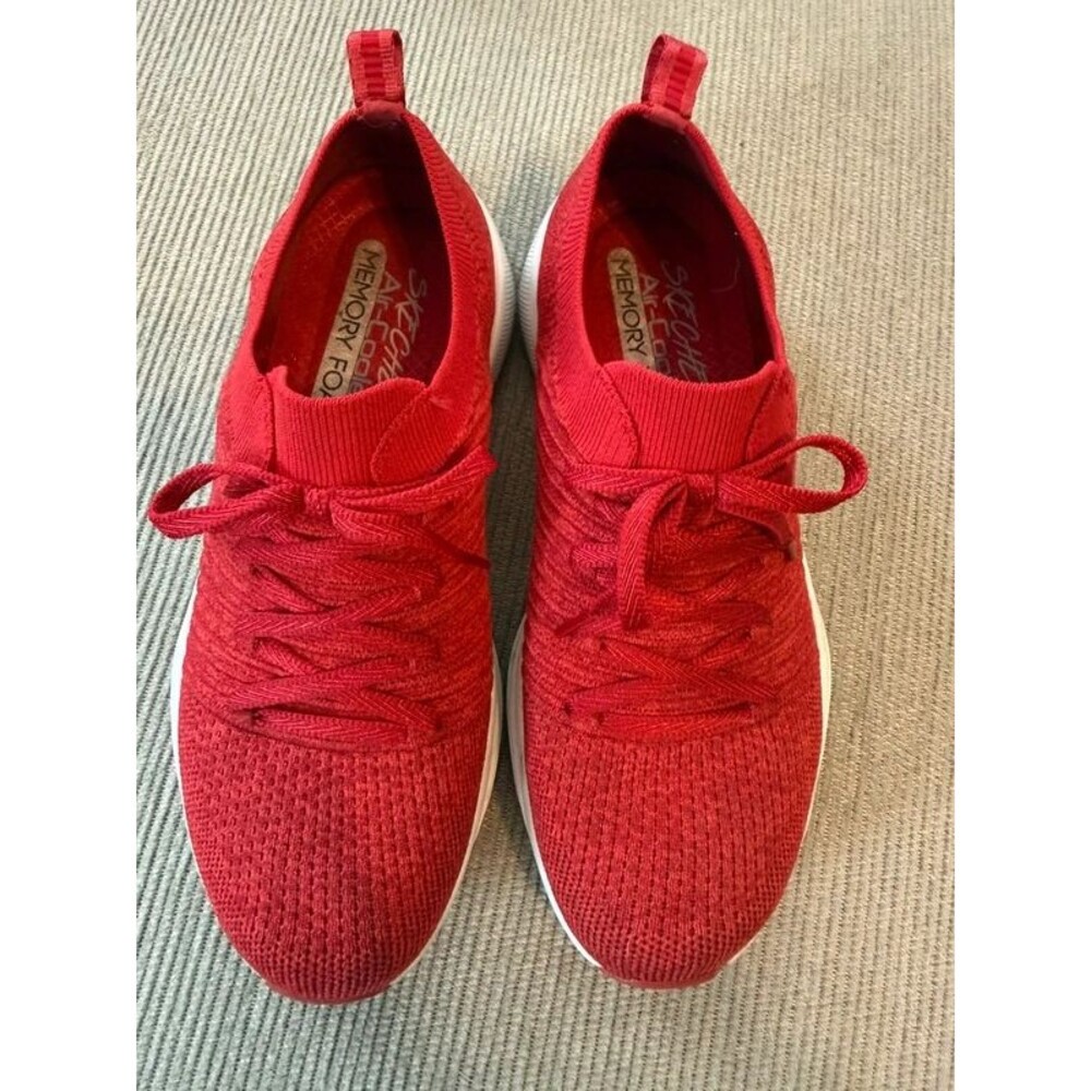 Sketchers Red Slip On Sneakers